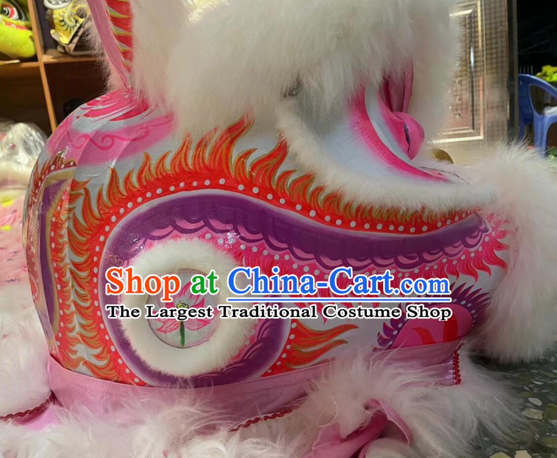 Top Chinese New Year Grand Opening and Happy Celebration Pink Rabbit Dance Costumes Dancing Lion Complete Set
