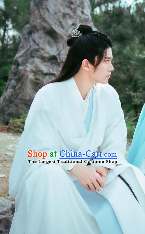 The Blue Whisper Chang Yi Garment Costumes Chinese Ancient Noble Childe Clothing Xian Xia TV Series Young Hero Apparel