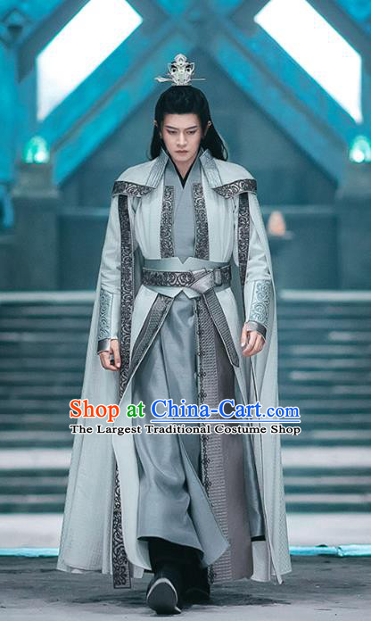 Xian Xia TV Series General Apparel The Blue Whisper Childe Chang Yi Garment Costumes Chinese Ancient Swordsman Clothing