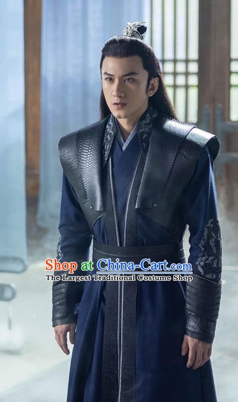 Chinese Ancient Swordsman Clothing Xian Xia Young Lord Apparel TV Series The Blue Whisper Lin Hao Qing Garment Costumes