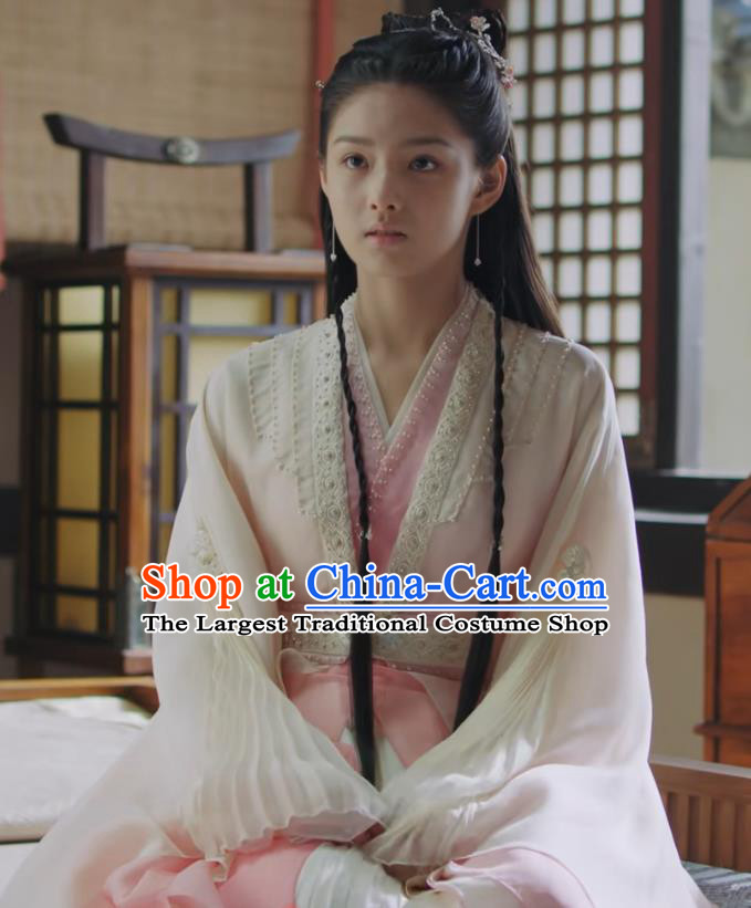 Chinese Ancient Royal Princess Clothing Wuxia TV Series Qie Shi Tian Xia Dresses Young Beauty Garment Costumes
