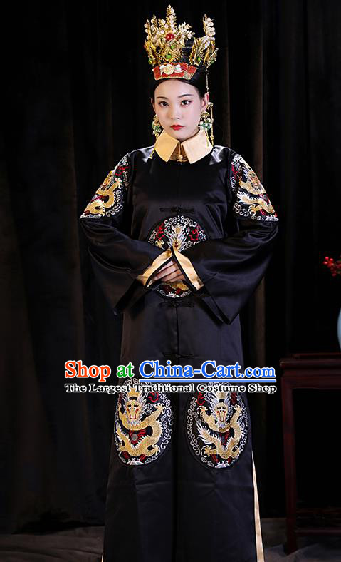 Chinese Ancient Imperial Consort Clothing TV Series Story of Yanxi Palace Empress Fu Cha Dress Qing Dynasty Queen Garment Costumes