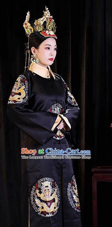 Chinese Ancient Imperial Consort Clothing TV Series Story of Yanxi Palace Empress Fu Cha Dress Qing Dynasty Queen Garment Costumes