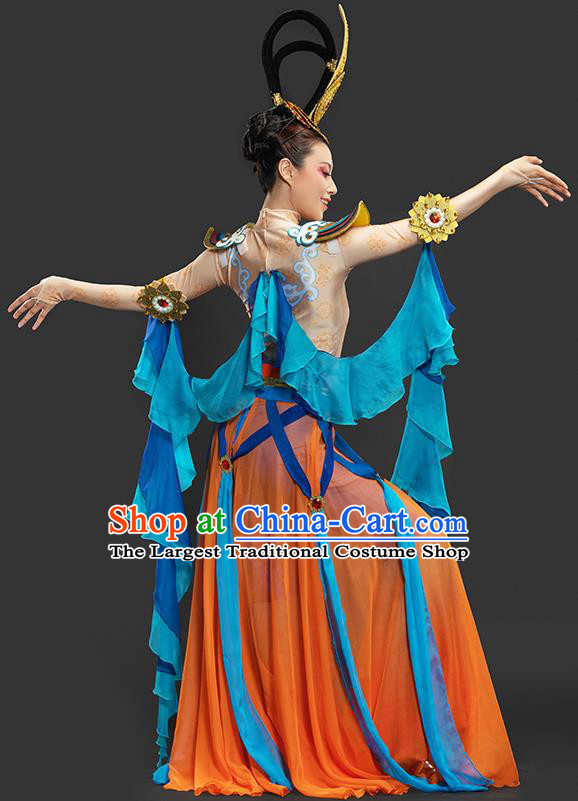 Chinese Classical Dance Dress Dunhuang Flying Apsaras Garment Costumes Ancient Goddess Clothing