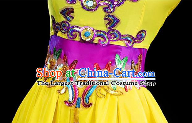 Chinese Xinjiang Dance Dress Uyghur Nationality Dance Costume Stage Performance Fashion Uygur Ethnic Dance Clothing