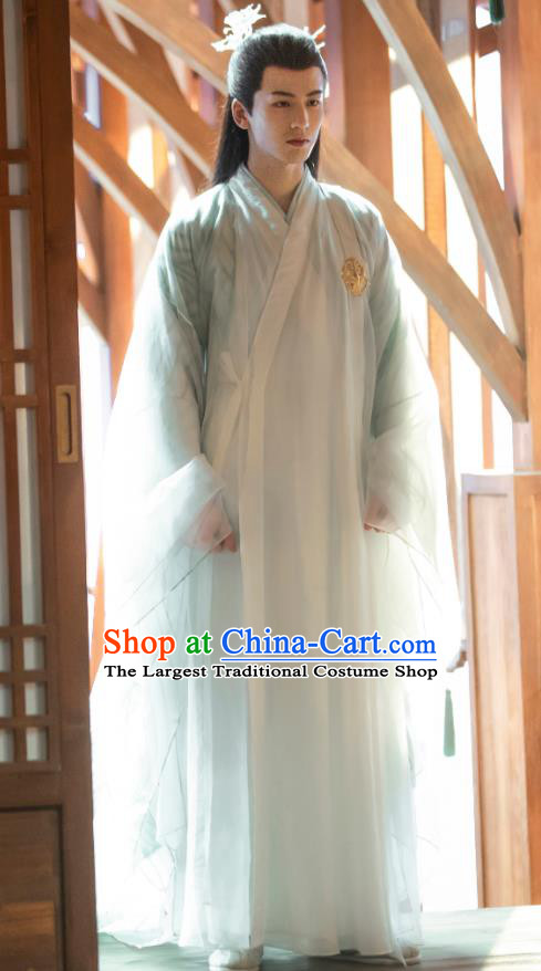 Chinese Traditional Hanfu Garments TV Series Love Between Fairy and Devil God Chang Heng Clothing Ancient Swordsman Garment Costumes
