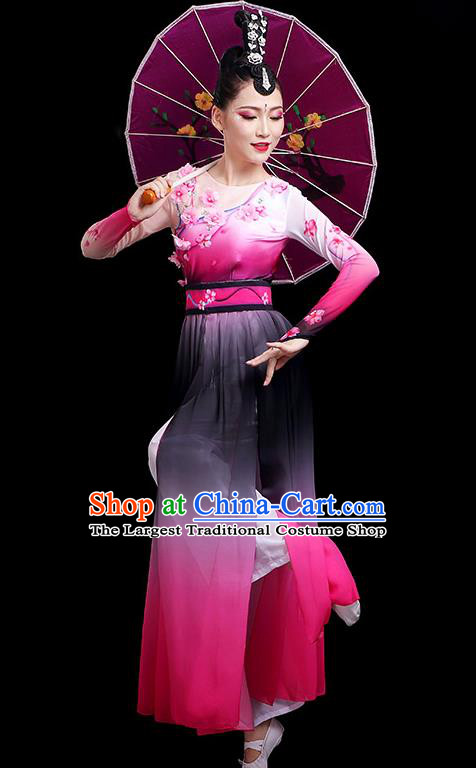Chinese Umbrella Dance Clothing Women Group Dance Outfit Classical Dance Costume Fan Dance Dress