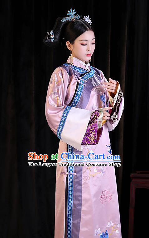 Chinese Qing Dynasty Empress Dresses TV Series Story of Yanxi Palace Court Lady Clothing Ancient Imperial Consort Garment Costume