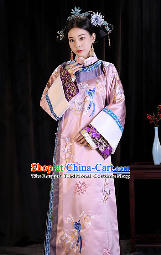 Chinese Qing Dynasty Empress Dresses TV Series Story of Yanxi Palace Court Lady Clothing Ancient Imperial Consort Garment Costume