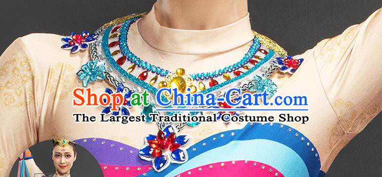 Chinese Goddess Dance Chang E Red Suit Dunhuang Flying Apsaras Dance Garment Costume Classical Dance Dress