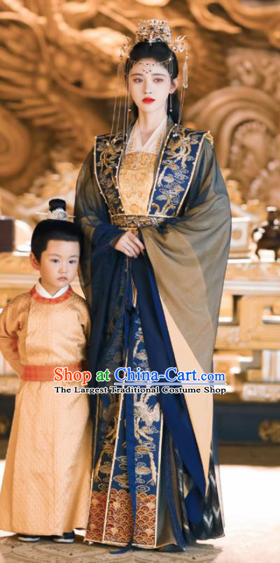 Chinese Drama Princess Jia Nan Garments Romance Series Rebirth For You Jiang Bao Ning Replica Costumes Ancient Hanfu Dress and Headdress