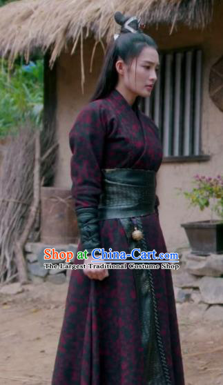 Chinese Ancient Swordswoman Clothing Traditional Female Knight Garments TV Series The Wolf Ma Zhaixing Replica Costumes