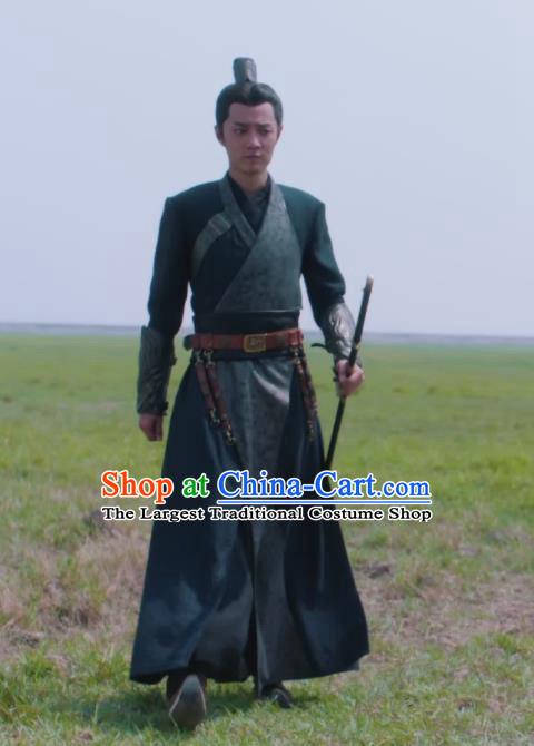Chinese Traditional Young General Garments TV Series The Wolf Ji Chong Replica Costumes Ancient Swordsman Clothing