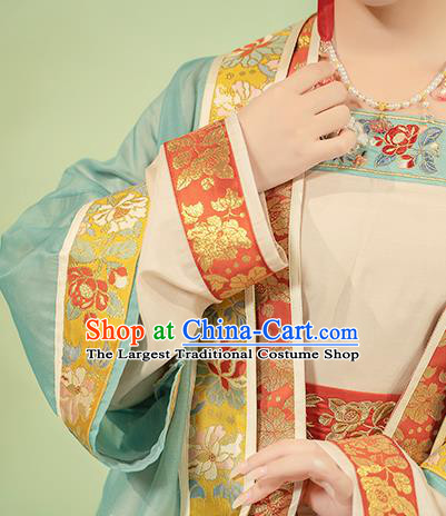 Chinese Ancient Royal Empress Dress Song Dynasty Court Queen Costumes Traditional Hanfu BeiZi Clothing Complete Set