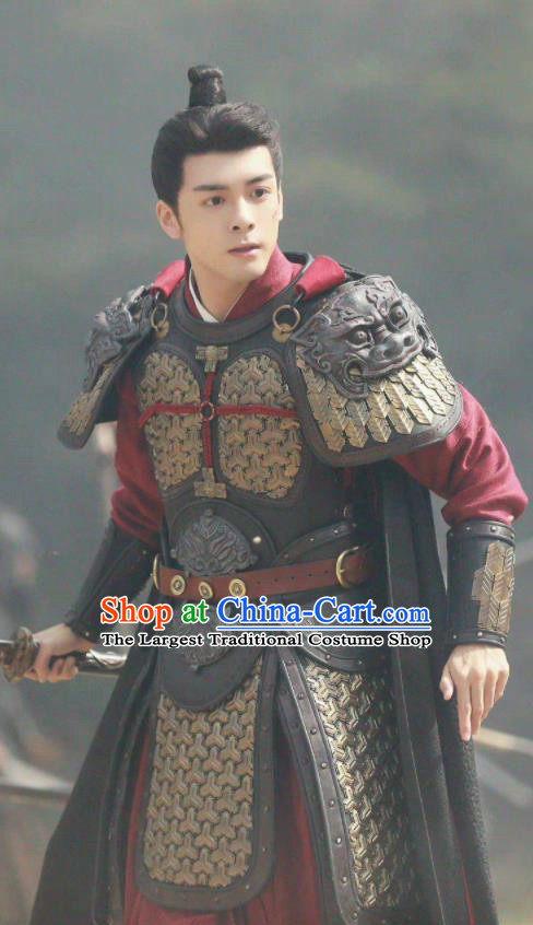 Chinese Romance Series Rebirth For You Li Qian Replica Costumes Ancient Swordsman Clothing Traditional General Armor Garments