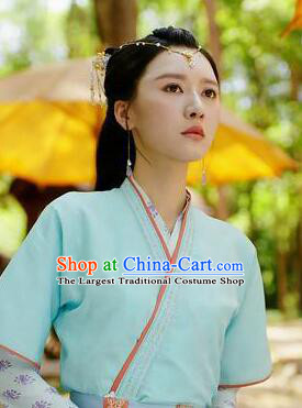Chinese Traditional Hanfu Dress Garments Romance Series Rebirth For You Gao Miaorong Replica Costumes Ancient Young Lady Clothing