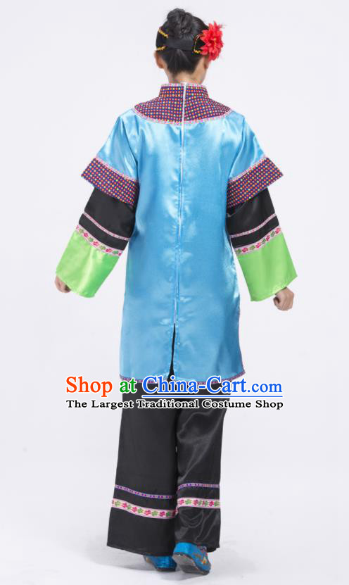 Chinese Lantern Festival Yangko Dance Costumes Ancient Woman Matchmaker Clothing Stage Performance Outfits