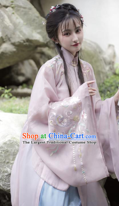 Chinese Ancient Noble Lady Dress Outfits Ming Dynasty Princess Costumes Traditional Hanfu Clothing