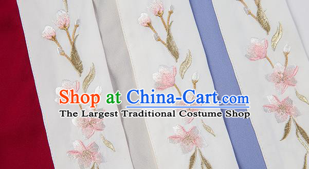 Chinese Song Dynasty Young Lady Costumes Traditional Hanfu Clothing Ancient Noble Woman Dress Outfits