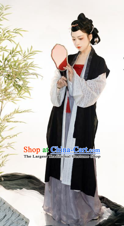 Chinese Song Dynasty Garment Costumes Ancient Noble Woman Clothing Traditional Hanfu Dress Complete Set