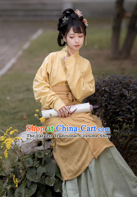 Chinese Ancient Country Lady Historical Costumes Song Dynasty Civilian Woman Clothing Traditional Hanfu Dress
