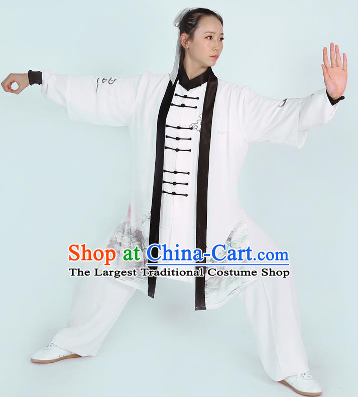 Chinese Tai Chi Performance Outfit Kung Fu Costumes Tai Ji Training Uniform Martial Arts Competition Clothing