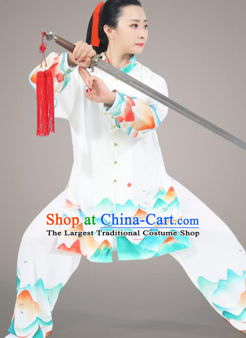 Chinese Tai Ji Training Uniform Martial Arts Competition Clothing Tai Chi Performance Outfit Kung Fu Costumes
