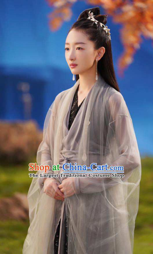 Chinese Ancient Goddess Clothing Xianxia Series Drama Female Immortal Dress Garments Romance TV Ancient Love Poetry Shang Gu Costumes