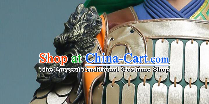 Chinese Guan Gong Armour Set Ancient General Historical Costumes Three Kingdoms Guan Yu Armor