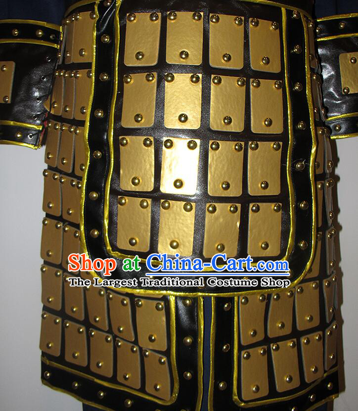 Chinese Three Kingdoms Warrior Armor Guan Gong Armour Set Ancient General Historical Costumes