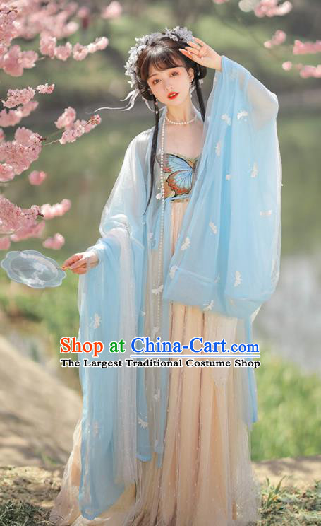 China Ancient Princess Garment Costumes Traditional Hanfu Dress Song Dynasty Noble Lady Clothing