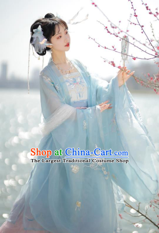Chinese Traditional Hanfu Hezi Dress Tang Dynasty Princess Garment Costumes Ancient Place Lady Clothing
