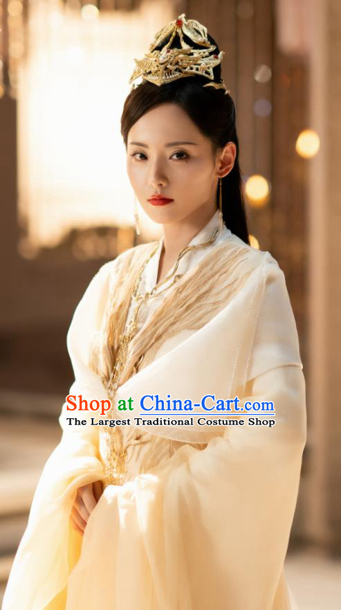 Chinese Xianxia Series Drama Immortal Dress Garments Romance TV Ancient Love Poetry Wu Huan Costumes Ancient Queen Clothing and Headpieces