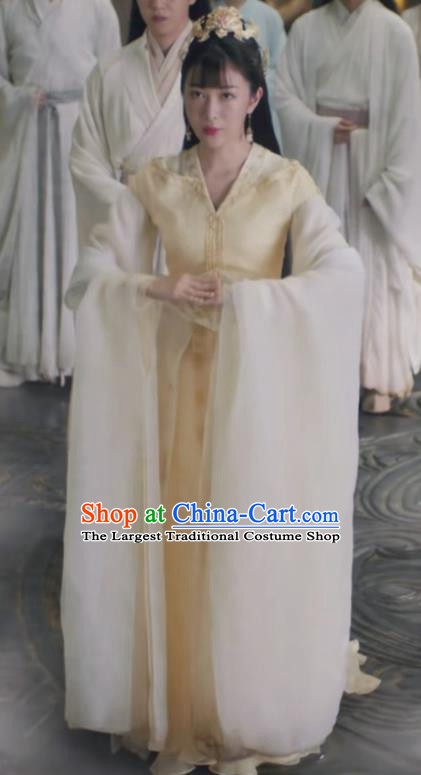 Chinese TV Ancient Love Poetry Jing Zhao Costumes Ancient Princess Clothing Xianxia Series Drama Fairy Dress Garments