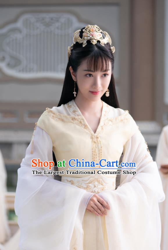 Chinese TV Ancient Love Poetry Jing Zhao Costumes Ancient Princess Clothing Xianxia Series Drama Fairy Dress Garments