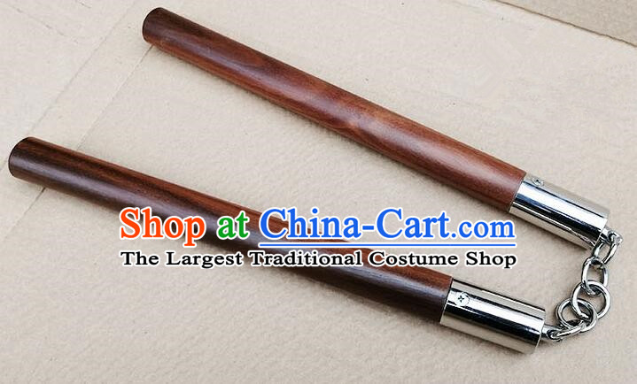 Chinese Martial Arts Nunchaku Kung Fu Nunchaka Top Iron Wood Nunchakus