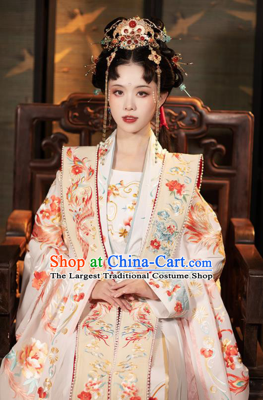 Chinese Ancient Royal Princess Hanfu Clothing Song Dynasty Historical Costumes Complete Set