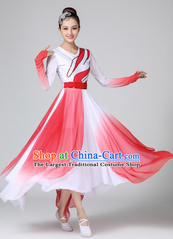 Top Opening Dance Dress Stage Performance Garment Costume Modern Dance Clothing