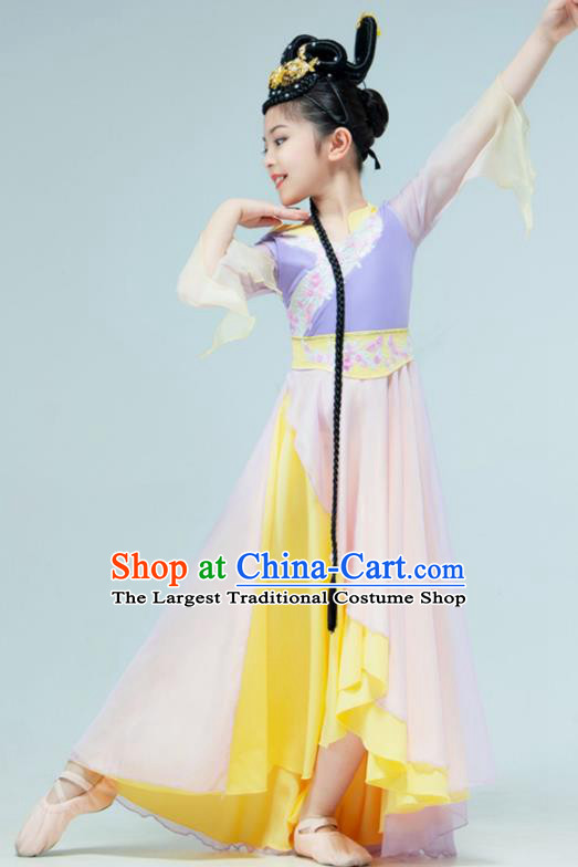 Chinese Fan Dance Garment Han Tang Dance Clothing Stage Performance Costume Classical Dance Dress