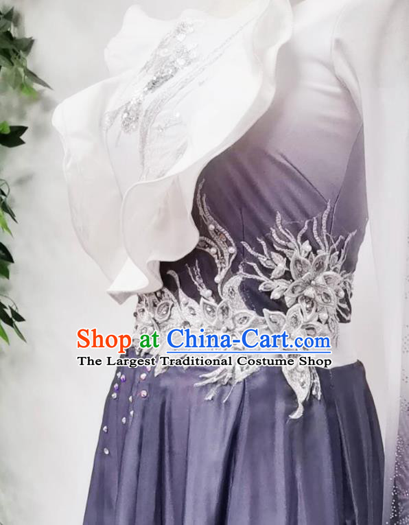 Chinese Classical Dance Outfit Umbrella Dance Garments Women Dance Clothing Stage Performance Costume