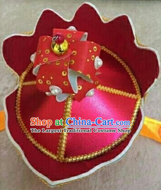 Traditional Chinese Ancient Peking Opera Monks Hat Beijing Opera Five Buddha Crown Headwear
