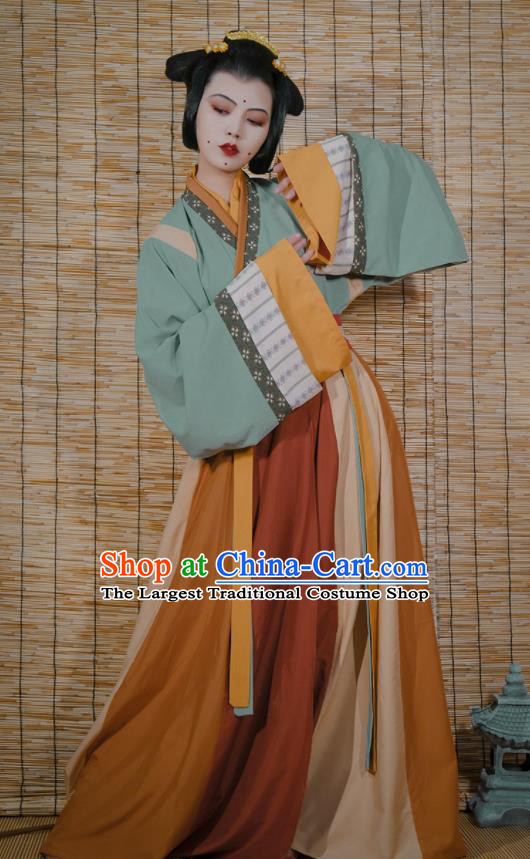 Chinese Traditional Historical Costumes Jin Dynasty Court Woman Clothing Ancient Imperial Consort Hanfu Dress