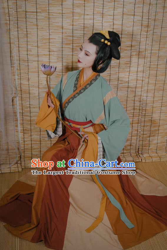 Chinese Traditional Historical Costumes Jin Dynasty Court Woman Clothing Ancient Imperial Consort Hanfu Dress