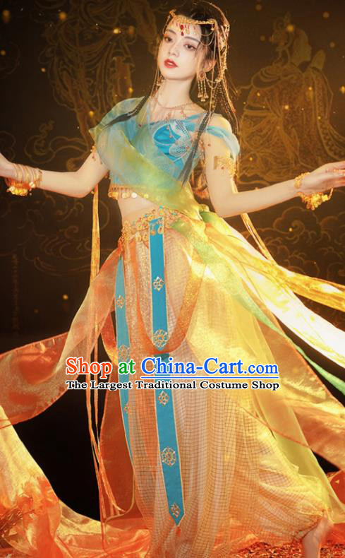 Chinese Ancient Dance Dress Ethnic Princess Costumes Traditional Hanfu Clothing