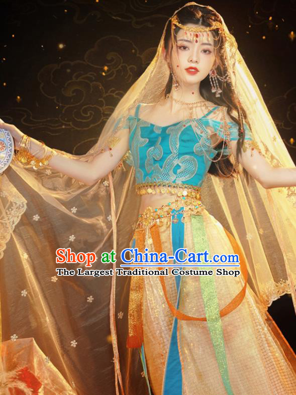 Chinese Ancient Dance Dress Ethnic Princess Costumes Traditional Hanfu Clothing