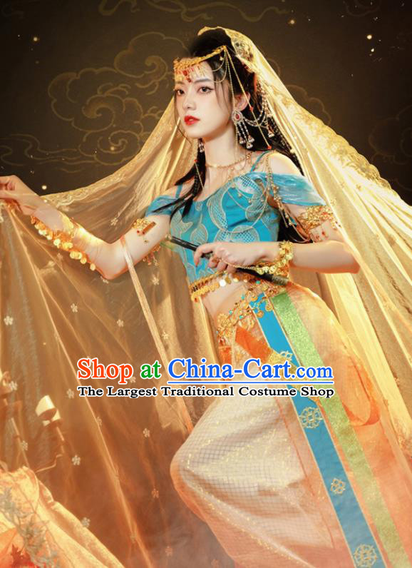 Chinese Ancient Dance Dress Ethnic Princess Costumes Traditional Hanfu Clothing