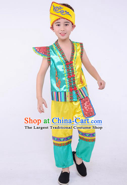 Chinese Folk Dance Garment Costume Ethnic Stage Performance Clothing Dai Nationality Outfit