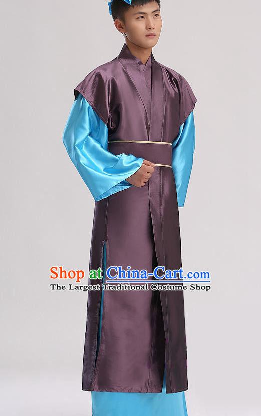 Chinese Classical Dance Clothing The Legend of White Snake Xu Xian Outfit Ancient Scholar Garment Costume