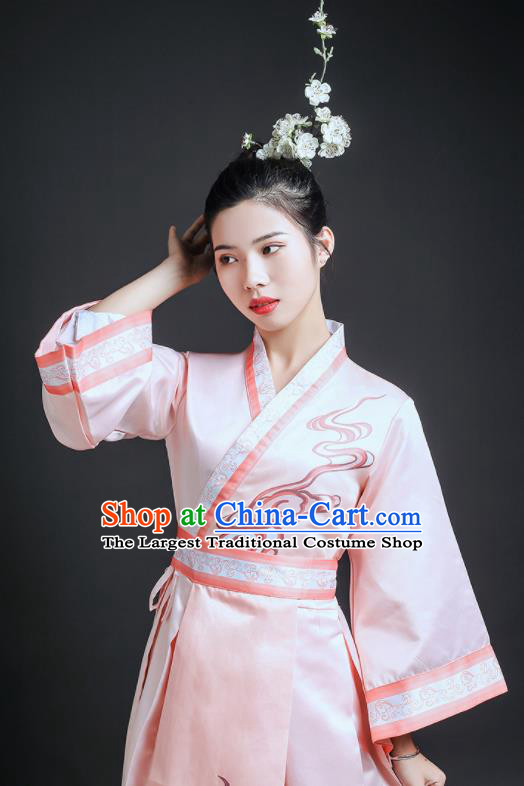 Chinese Ancient Princess Garment Costume Classical Dance Clothing Beauty Dance Pink Dress