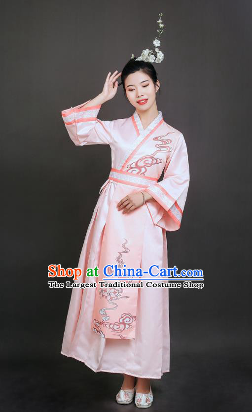 Chinese Ancient Princess Garment Costume Classical Dance Clothing Beauty Dance Pink Dress